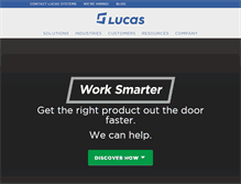 Tablet Screenshot of lucasware.com